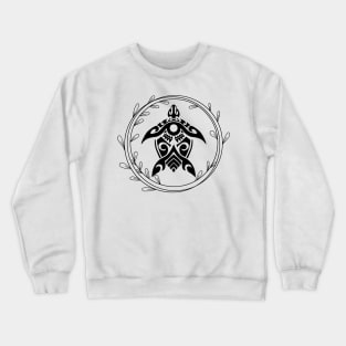 Floral Turtle Art Crewneck Sweatshirt